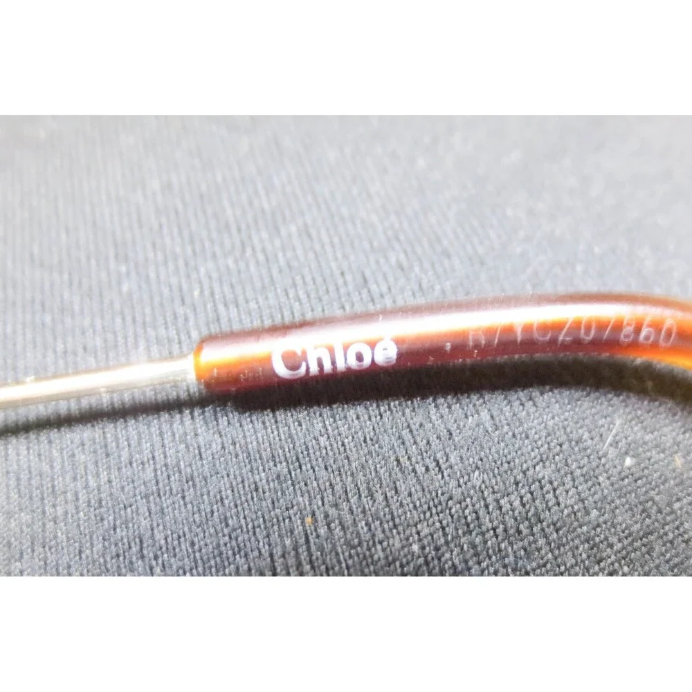 Chloe CP0058O 006 Brown Cat Eye Eyeglasses Gold Metal Temples 53-17-145 Womens